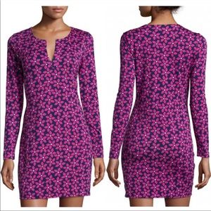 Pink and Purple Patterned Women's Dress
